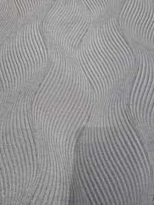 ABAYA en tissu satiné 100% polyester ultra doux brillant NOIR JACQUARD Fil spécial PK 1034 Respirant Métallique Poids moyen 160 GSM - Product Image 2