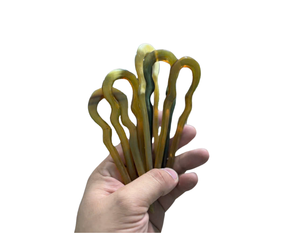 Nouvelle Arrivée Pince à Cheveux Torsadée Faite Main en Corne de Buffle Naturelle, Cadeau Idéal pour Femmes aux Chignons et Cheveux Longs - Product Image 4