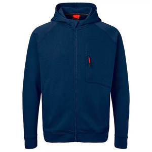 Fabricant de sweats à capuche personnalisés en molleton de coton surdimensionné, sweats à capuche zippés courts et épais - Product Image 6