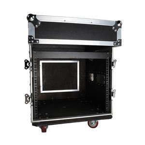 Estuche de Rack 4U 8U 12U con Parte Superior Inclinada para Mezclador DJ, Gabinete con 4 Ruedas, Negro y Plateado, para Instrumentos Musicales - Product Image 5