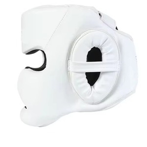 Casque de boxe intégral professionnel personnalisé en gros, équipement de protection, fermeture élastique réglable, unisexe, adulte, casque de boxe sportif - Product Image 3