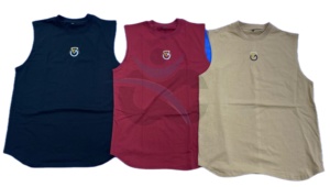 Camiseta sin mangas negra con logo personalizado ORCAFITS, informal, deportiva, para correr, gimnasio, para hombre, estilo bóxer, de algodón acanalado suave. - Product Image 3