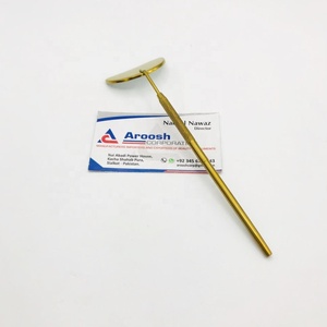 Pinzas de Punta puntiaguda para pestañas de artista de belleza sostenible al por mayor, extensión de pestañas con etiqueta privada y espejo dorado de media luna - Product Image 3