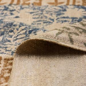 Manta de algodón con estampado de bloques Vintage, manta de algodón, hermosa Manta de algodón hecha a mano, manta hecha a mano - Product Image 5