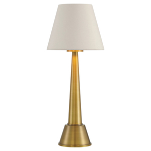 Lampe de table traditionnelle en laiton avec abat-jour en tissu noir Empire, interrupteur E27, grande taille, décorative pour salon - Product Image 6