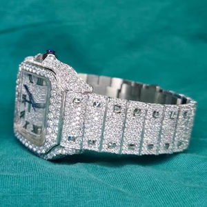 Montre pour homme de haute qualité, 41 mm, quartz, acier inoxydable, cadran en verre, étanche 5 ATM, luxe, achat en gros - Product Image 1