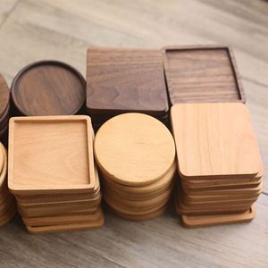 Colección de Posavasos de Madera Hechos a Mano para Protección de Mesa de Sala, Soporte para Bebidas, Accesorio Decorativo para Comedor - Product Image 5