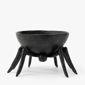 Cuenco Metálico Decorativo con Patas de Araña, Negro Mate, para Dulces de Halloween, Plato para Frutas, Novedoso Soporte para Vajilla de Fiesta - Product Image 1