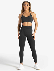 Soutiens-gorge de sport pour femmes à col en V, design torsadé sur le devant, dos croisé, pour le yoga et l'entraînement en salle de sport - Product Image 5