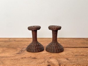 Handmade Wicker Candle Stand Set Perfect for Living Room <b>Console</b> <b>Table</b> and Shelf Decor Styling Mantel and Fireplace Decoration - Product Image 4