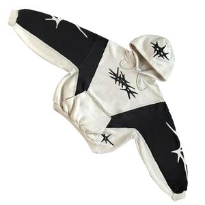 2024 nueva llegada Sudadera con capucha para hombre 400 GSM peso pesado grueso dos tonos Boxy Fit Vintage diseño personalizado Sudadera con capucha para hombre - Product Image 3