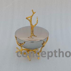 Tazón de Metal Plateado para Servir, Tazón para Comida de Mesa con Acabado Excelente a un Precio Atractivo, Envío Gratis - Product Image 3