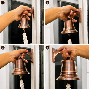 Personalized Engraved Brass <b>Bell</b> Decorative Hanging <b>Bell</b> Dinner Calling <b>Bell</b> Wall <b>Bell</b> for Home Kitchen Garden Bar Restaurant - Product Image 4