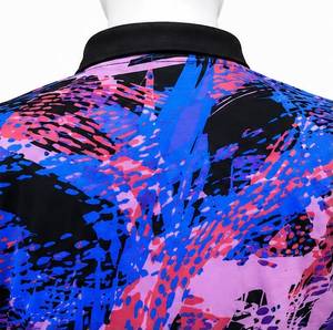 Men's Short Sleeve Casual Shirt With Abstract Print Quick Dry Polyester Button <b>Down</b> Collar Regular Fit Summer Wear - Product Image 4