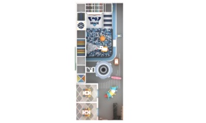 Premium Indoor Plastic <b>Play</b> <b>Center</b> Ball Pool Slide Climbing Wall Basketball Hoop for Kids Ages 5-10 Home Playground 100-500kg - Product Image 4