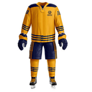 Uniforme de Hockey sobre Hielo para Hombre, Diseño Moderno, Alta Calidad, Transpirable, 100% Poliéster, Nuevo, Logotipo y Colores Personalizables - Product Image 1