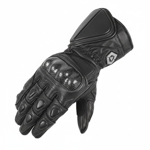 Guantes de Motocross de Cuero con Logotipo Personalizado, Transpirables, Venta al Por Mayor de Fábrica, Protección de Fibra de Carbono de Alto Rendimiento para Motociclismo - Product Image 5