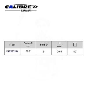 TAIWAN CALIBRE Douille de démontage/installation de goupilles de manchon à feuilles, 2 goujons externes, Matériau SCM440 HRC40-44, Entraînement 1/2 pouce, Compatible avec - Product Image 3