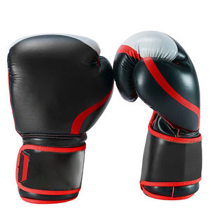 Gants de boxe en cuir véritable/PU avec logo personnalisé, gants de Muay Thai, gants de kick-boxing, gants de boxe multicouches haute densité - Product Image 1