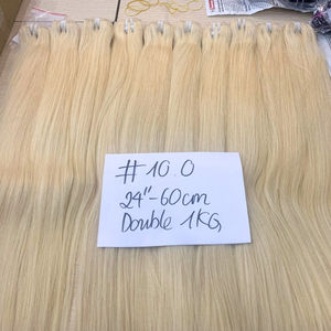 Extensiones de cabello virgen alineado con cutícula recta de hueso sedoso sin procesar vietnamita crudo de la mejor calidad peluca Frontal de encaje HD - Product Image 2