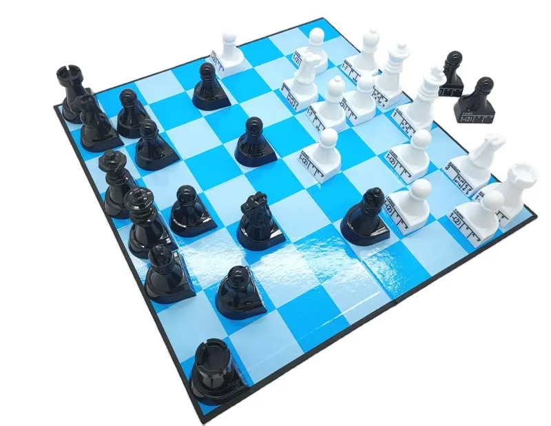 Plastic Chess Set Game Easy Learning How To Play Chess