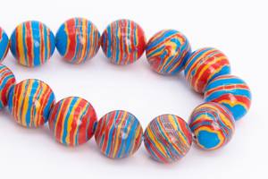 ลูกปัดแคลซิลิก้าหลากสีทรงกลมแบบหลวม ร้อยเป็นเส้นยาว 15.5 นิ้ว 7.5 นิ้ว จำนวนมาก ขายส่ง สำหรับทำเครื่องประดับ - Product Image 5