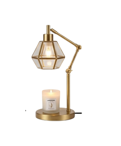Lámpara Calentadora de Velas Eléctrica de Alta Gama con Acabado en Latón para Aromaterapia en Interiores, Lámpara Calentadora de Velas de Mesa - Product Image 3
