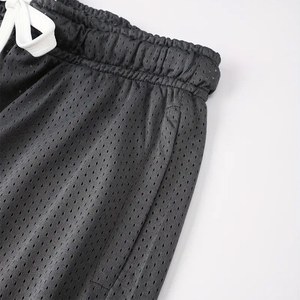 Pantalones Cortos de Malla para Hombre, Estilo Urbano, Lavado Ácido, Desgastados, Vintage, de Poliéster y Spandex, con Logotipo Personalizado, Tallas Grandes - Product Image 4