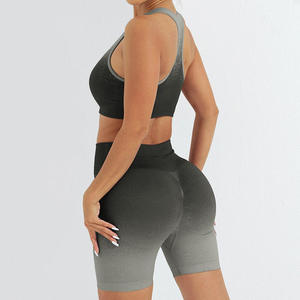 Ensemble de vêtements de sport pour femmes, réversible, deux pièces, respirant, à séchage rapide, écologique, pour le yoga, la gym, les ensembles de fitness, vêtements de sport sans couture - Product Image 3