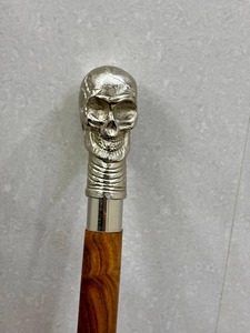 Canne de marche multifonctionnelle antique avec poignée en laiton, canne en bois vintage à suspendre au mur pour la remise des diplômes - Product Image 3