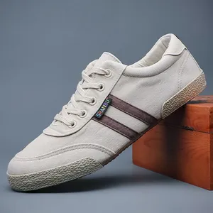 Chaussures vulcanisées classiques pour hommes, chaussures décontractées en toile respirantes et souples, résistantes à l'usure, Tenis Marculino - Product Image 2