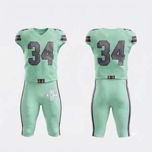 Uniforme de football américain pour hommes de haute qualité, col en V, sans manches, imprimé par sublimation, 100% polyester, par RIVIAN ATLANTIC - Product Image 1