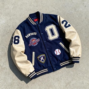 Veste bomber pour homme, vêtements streetwear de haute qualité avec logo personnalisé, broderie chenille, patchwork, veste varsity pour homme, veste d'hiver pour homme - Product Image 1