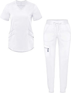Uniformes Médicos de Enfermería en Oferta, Conjuntos de Uniformes Quirúrgicos con Cuello en V, Uniformes de Hospital, Blusas de Manga Corta, Pantalones Jogger, Uniforme para Enfermeras - Product Image 4