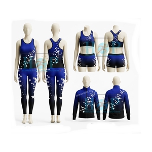 Conjunto de Ropa de Práctica Personalizada por Sublimación, Ropa de Práctica de Baile, Ropa de Calentamiento para Baile y Animación - Product Image 5
