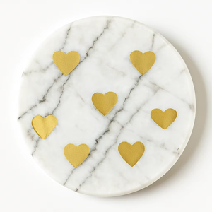 Posavasos de Mármol I Love Kuwait, Elegantes y Personalizables, de Piedra Natural, para Sala de Estar, Mesas de Café, Bodas, Decoración del Hogar - Product Image 6