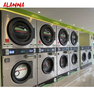 Lavadora y Secadora Comercial ALANNA para Lavandería, Operada con Monedas, Lavadora y Secadora Apilables de <span class=keywords><strong>Autoservicio</strong></span> - Product Image 3