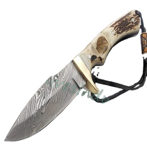 ดามัสกัสตั้งแคมป์กลางแจ้งมีดทำด้วยมือที่กำหนดเอง (Smk1297) - Product Image 1