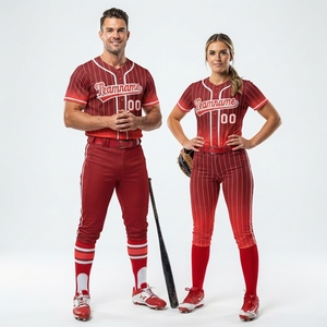 Usine OEM ODM, logo personnalisé, maillot de baseball de haute qualité, impression personnalisée, maillots de baseball, uniforme de baseball - Product Image 2