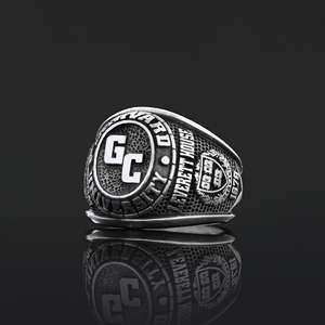 Anillo Escolar BOJ 003 Personalizado de Plata con Diamantes, Anillo de Graduación Universitaria, Anillo de Boda Unisex, Regalo para Graduación, Fiestas y Otras Ocasiones - Product Image 5