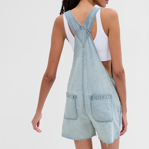 ชุดเอี๊ยมยีนส์ลำลองสำหรับผู้หญิง สายปรับได้ ราคาขายส่ง ดีไซน์ล่าสุด มีกระเป๋าหลายช่อง - Product Image 2