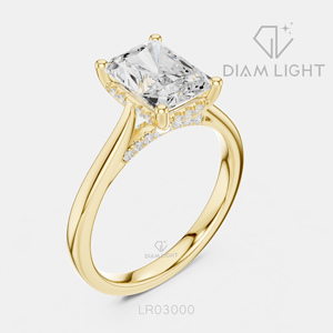 Bridal Engagement Wedding <b>Ring</b> for Women Jewelry Gift IGI Certified 2.47CT Radiant Cut Lab Grown Diamond <b>Ring</b> Set 14K White Gold - Product Image 6