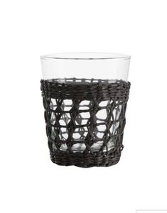 Panier de rangement élégant pour verres à jus en verre de jacinthe, idéal pour comptoir de cuisine moderne et configuration de salle à manger raffinée - Product Image 1