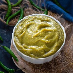 Commande de graines séparées en purée de piment vert épicé de qualité supérieure assaisonnement à la nourriture au meilleur prix - Product Image 1