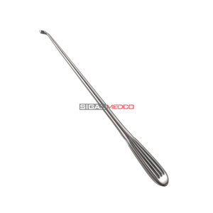 เครื่องมือผ่าตัดกระดูกแบบมืออาชีพ Curette 11 ปลายโค้งกลับ ทำจากเหล็กกล้าไร้สนิม ด้ามจับกลวง ได้รับมาตรฐาน CE - Product Image 2