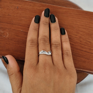 Vintage Scroll Floral <b>Cocktail</b> <b>Ring</b> Women Elegant Filigree Design Polished Finish Wedding Party - Product Image 5