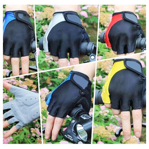 ถุงมือปั่นจักรยานผ้าฟลีซขายดี รุ่นฮิต ครึ่งนิ้ว หนังสังเคราะห์ Amara ระบายอากาศได้ดี ออกแบบโลโก้ได้ตามต้องการ - Product Image 5