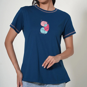 เสื้อยืดคอกลมผู้หญิงคุณภาพสูงขายดีที่สุด รุ่นใหม่สำหรับฤดูร้อน แขนสั้น สีพื้น เนื้อผ้านุ่ม ระบายอากาศได้ดี รับผลิตแบบ OEM ตามสั่ง - Product Image 5