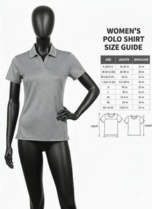 เสื้อโปโลผู้หญิงคุณภาพสูงรุ่นใหม่มาแรง ผ้าฝ้าย 100% เป็นมิตรกับสิ่งแวดล้อม ระบายอากาศได้ดี เสื้อกอล์ฟ ผ้าหนัก 220 กรัม - Product Image 6