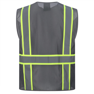 Chaleco Reflectante de Alta Visibilidad para Trabajadores de la Construcción, con Logotipo, Ropa de Trabajo, Chaleco de Seguridad - Product Image 2